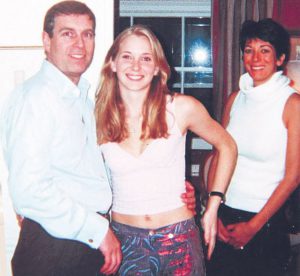 Le prince Andrew et Virginia Roberts