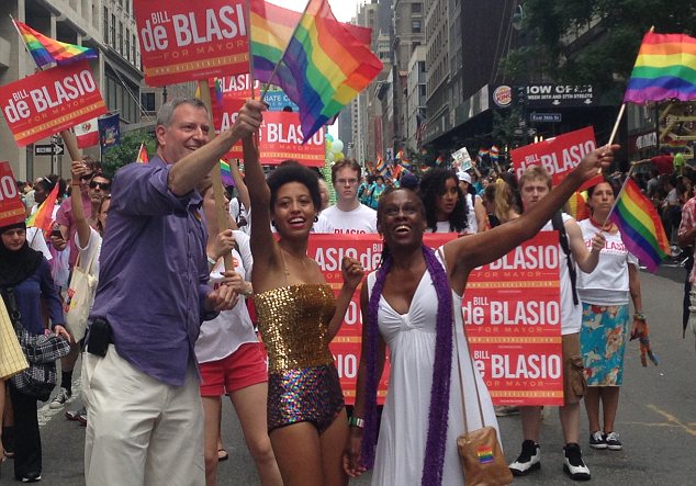 de blasio gay pride