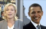 Marine Le Pen à la gauche d’Obama ?