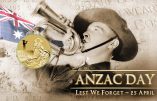 Ce 25 avril, c’est l’ANZAC Day