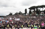 Marée humaine à Rome contre l’union gay et pour le respect des droits élémentaires des enfants