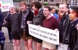 Société dégénérée : des hommes en mini-jupe pour protester contre les agressions sexuelles massives commises par des immigrés