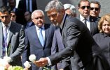 Gorges Clooney était en tête du cortège de milliers d’Arméniens à Erevan pour commémorer les 101 ans du génocide par la Turquie