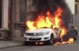 Molenbeek : pour le ramadan, des racailles incendient deux voitures de police