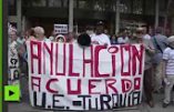 « Obama, Go Home ! » – Les Espagnols manifestent contre la visite du président américain