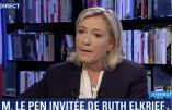 Marine Le Pen s’exprime sur « les racines chrétiennes de la France » et la plupart des autres sujets
