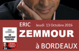 Eric Zemmour à Bordeaux le 13 octobre 2016