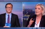 En direct au JT de TF1, Marine Le Pen arrache le masque de l’institut Montaigne, émanation de la haute finance qui téléguide Macron