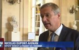 Un grand chef viré par un petit chef, Nicolas Dupont-Aignan brocarde Macron