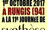 1er octobre 2017 à Rungis – 11e Journée de Synthèse Nationale
