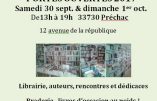 Journées Portes Ouvertes de Livres en Famille le 30 septembre à Préchac – Sud Gironde