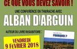 Le 9 février 2018 à Vervins – Conférence “Eoliennes, ce que vous devez savoir” par Alban d’Arguin