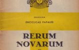 Doctrine sociale de l’Eglise – Rerum Novarum (2)