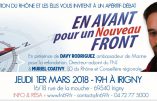 Davy Rodriguez, “ambassadeur de Marine pour la refondation du FN” après avoir soutenu Mélenchon, Caroline Fourest, les antifas et les Femen…
