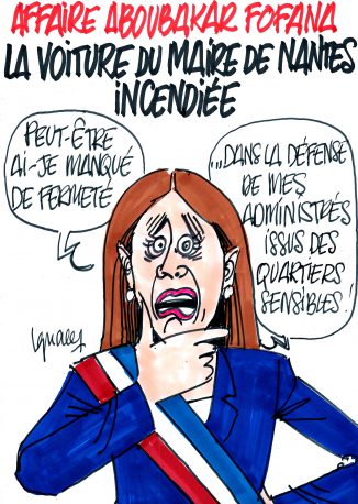 Ignace - Voiture du maire de Nantes incendiée