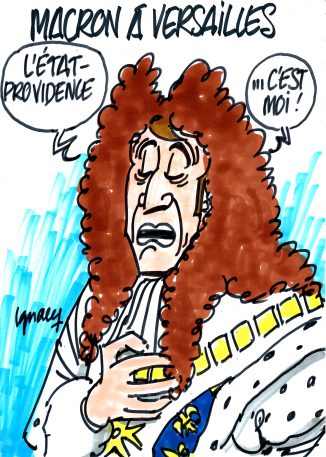 Ignace - Macron à Versailles