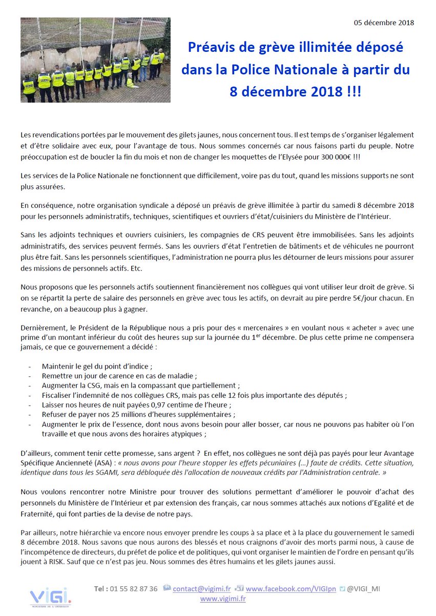 Un Syndicat Policier Rejoint Les Gilets Jaunes Et Appelle à