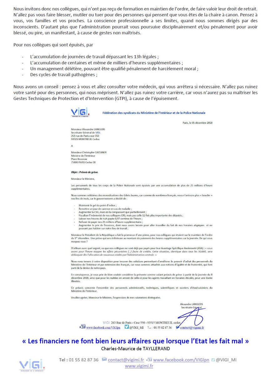 Un Syndicat Policier Rejoint Les Gilets Jaunes Et Appelle à