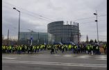 Acte IX à Strasbourg – Les gilets jaunes se regroupent devant le Parlement européen