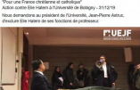 Des extrémistes de l’UEJF perturbent le cours d’Elie Hatem à l’université de Bobigny