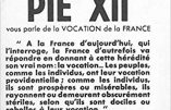 Discours de Pie XII sur la Vocation de la France, prononcé à Notre-Dame de Paris