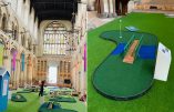 Durant l’été, l’Eglise anglicane transforme la cathédrale de Rochester en terrain de minigolf…