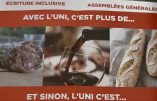 L’UNI accusée d’islamophobie pour un simple tract illustré d’un saucisson et d’un verre de vin