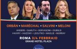 Marion Maréchal à Rome avec Salvini et Orban