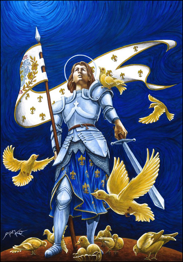 Sainte Jeanne d'Arc, protégeznous de l'ennemi extérieur et des