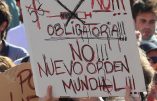 Madrid manifeste contre la vaccination obligatoire et le Nouvel Ordre Mondial