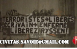 Action « Libérez Ryssen » menée par Civitas en Haute-Savoie