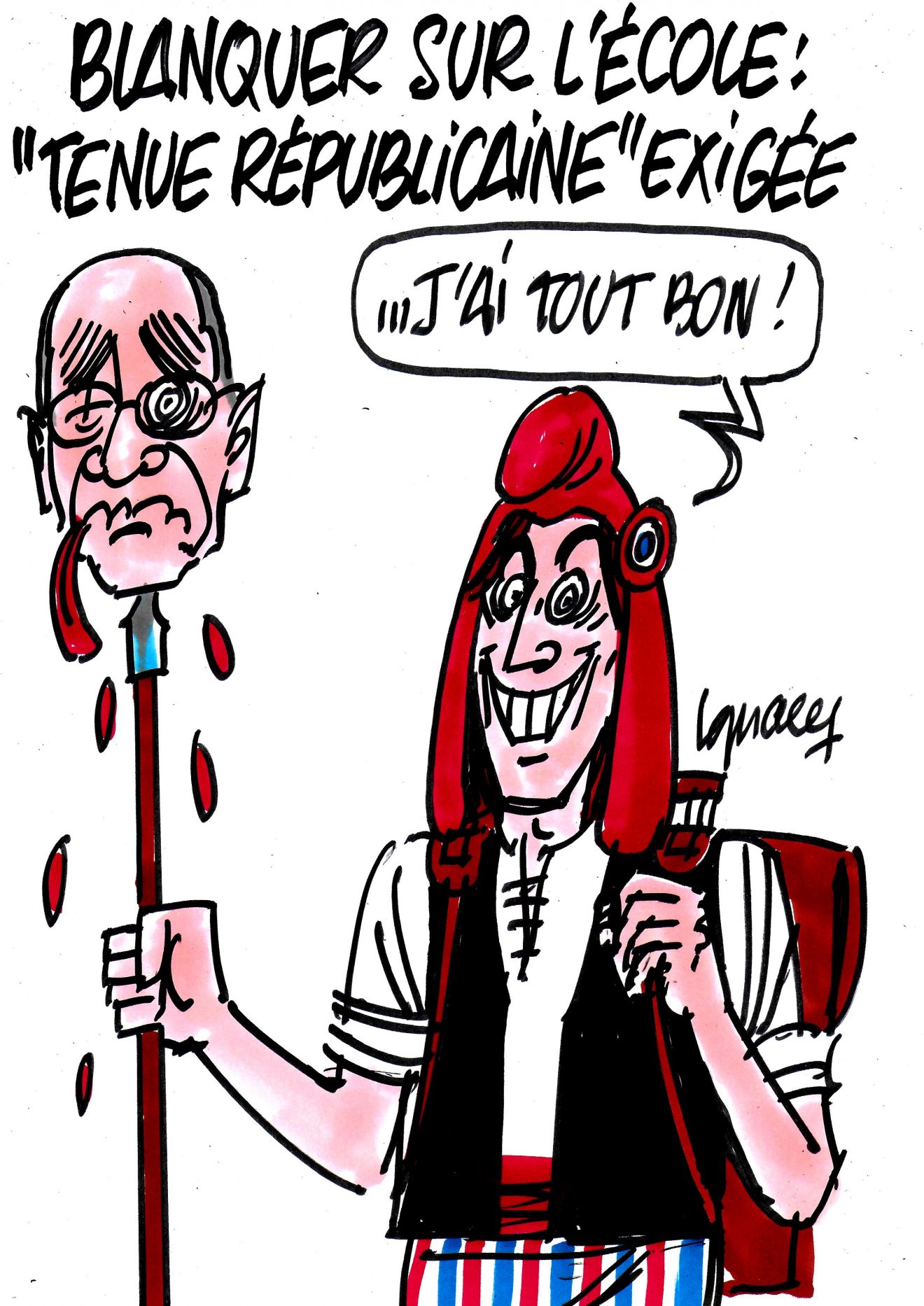 Je suis habillée comme la République