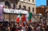 Rome manifeste contre la dictature sanitaire