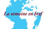 26 mai – 1er juin 2021, la semaine en bref