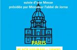 29 novembre 2020 à Paris – Messe en plein air