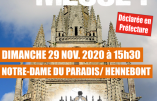 Dimanche 29 novembre 2020 à Hennebont – Nous voulons la Messe !