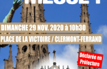 Dimanche 29 novembre 2020 à Clermont-Ferrand – Messe en plein air à 10h30 place de la Victoire