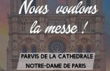 13 novembre 2020 à Paris – Nous voulons la Messe !