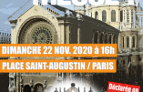 22 novembre 2020 à Paris – Nous voulons la Messe !