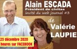 Message de Noël de Valérie Laupies et Alain Escada