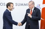 Turkish President Recep Tayyip Erdogan meets with France's President Emmanuel Macron during a bilateral meeting on the sidelines of the G20 Summit in Osaka on June 28, 2019.  Photo by 

//04SIPA_POOL011070/1906281040/Credit:ELIOT BLONDET-POOL/SIPA/1906281045