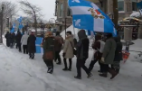 Le Québec prie publiquement dans la neige et le froid