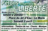 Civitas participera aux 24 heures de la liberté au Mans samedi 2 avril de 10 H 00 à 22 H 00