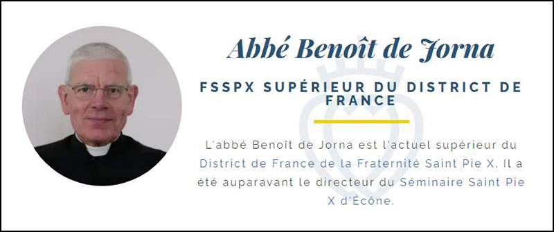 Abbé Benoît de Jorna, FSSPX