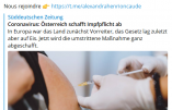 Le gouvernement autrichien renonce à l’obligation « vaccinale » contre le Covid