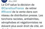 Le CRIF loue la censure de la presse