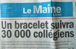 Collégiens tracés dans la Sarthe par des bracelets électroniques