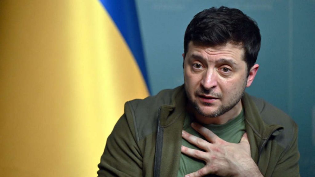 Le président ukrainien Vlodomyr zelensky