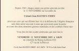 Cérémonie d’hommage au Colonel Jean-Marie Bastien-Thiry 11 novembre 2022 à Bourg-la-Reine (92)