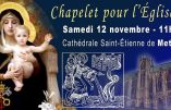12 novembre 2022 à Metz : chapelet pour l’Eglise